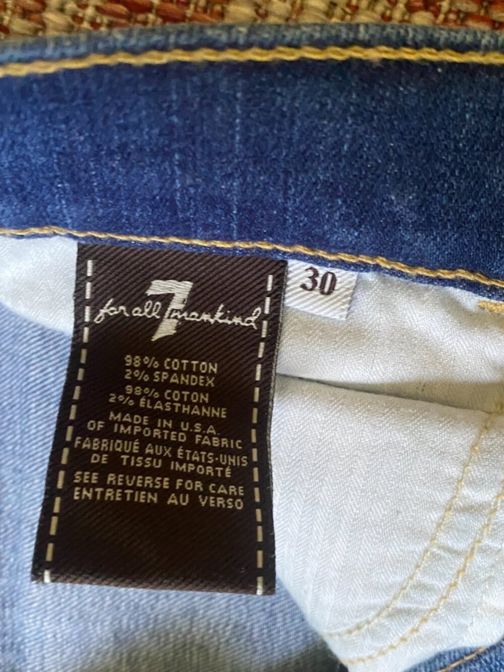 Vintage 7 Jeans Y2K Size 30" - Picture 4 of 7